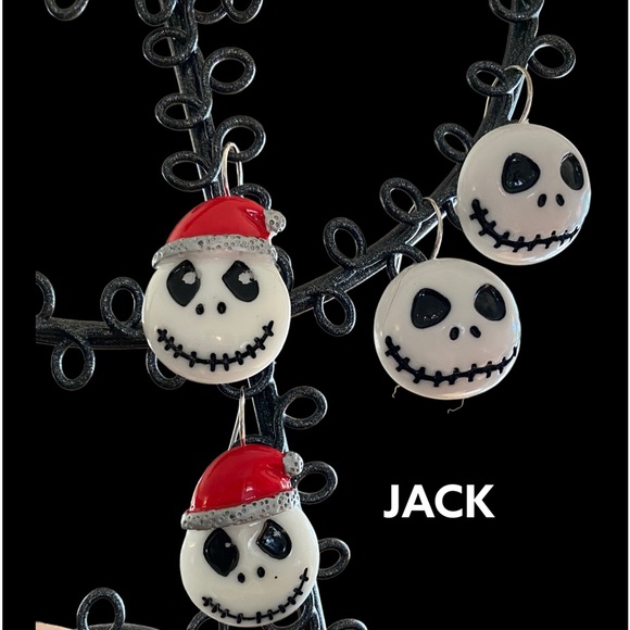 Jack Skellington Christmas Earring Set of Two (2) - Picture 6 of 6